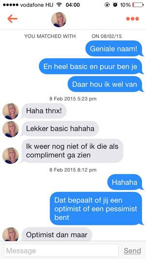 tinder gesprek beginnen met man|Hoe u een gesprek start op Tinder